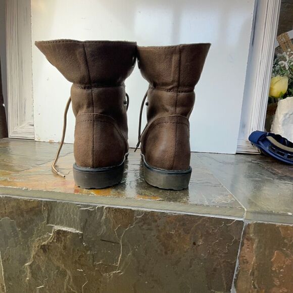 Women's Warm Boots Cliffs by White Mountain C25084 Duena Knit Tops Brown Size 7M - Picture 10 of 15